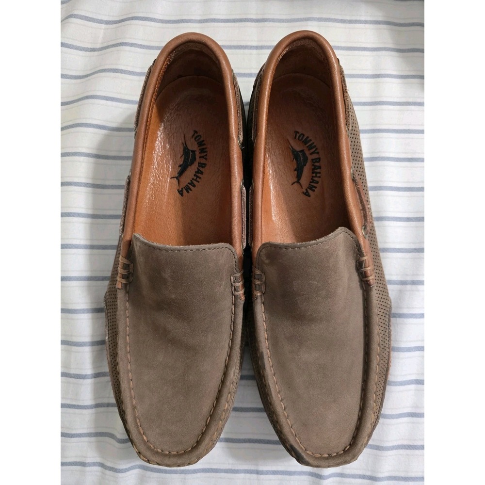 Men's‎ Tommy Bahama Leather Slip-On Loafers - Size 9.5M